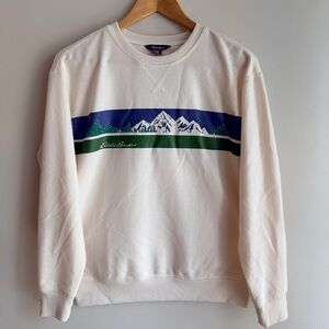 Eddie Bauer Mountain Graphic Crewneck - Size Small